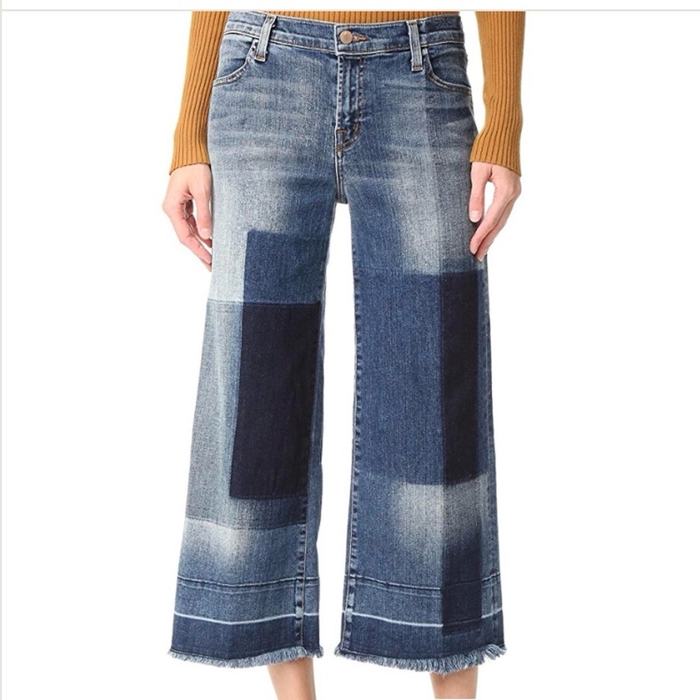 J Brand denim patch work women jeans.